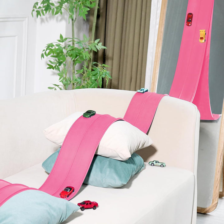 Pista de carreras flexible para niños de 3 años en adelante, pista...