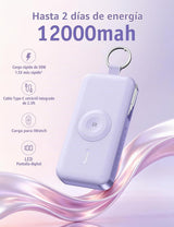 RORRY CharmGo - Cargador portátil de 12000 mAh, banco de energía 3...