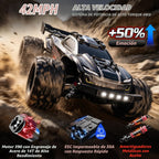 DEERC 9312E Coche RC de escala 1/18, rápido, 42+ KPH, 4WD Off Road, control remoto