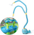 Bomba de mesa de agua recargable, bomba de juego de agua para niños, 3 modos de pulverización, compatible con la mayoría de mesas de actividades al aire libre para niños pequeños en el mercado, diseño
