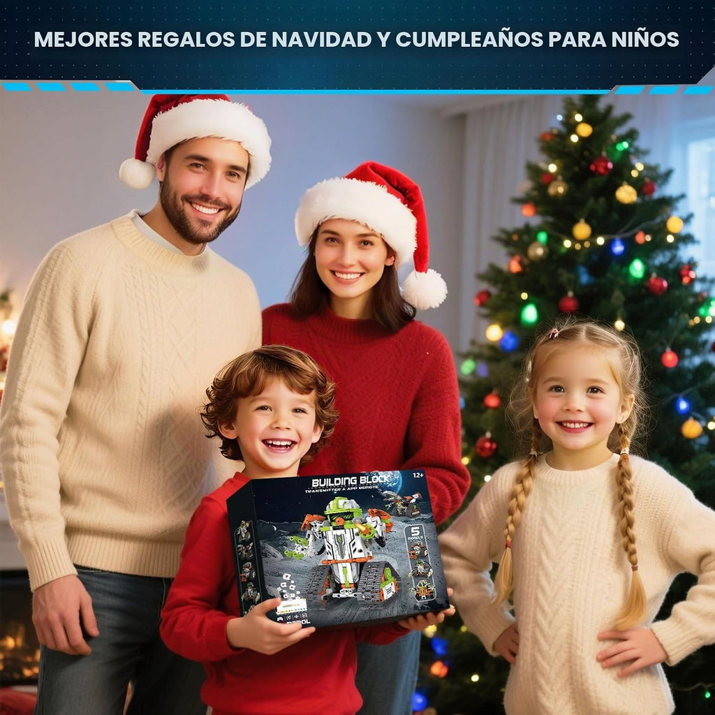 STEM Robot Kit de construcción con control remoto para niños de 8 a 12 años, juguetes técnicos robóticos de codificación, regalos de cumpleaños para niños, kit de ciencia 5 en 1, modelos