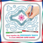 Super Spirograph Jumbo Kit, 75 piezas (Edición 50 aniversario)