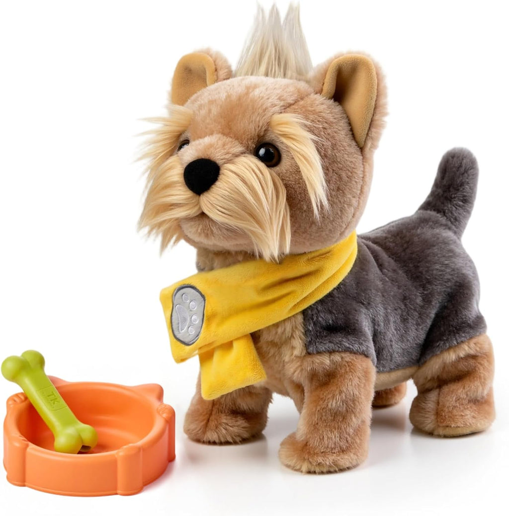 TUMAMA - Perro electrónico interactivo para caminar y ladrar para niños