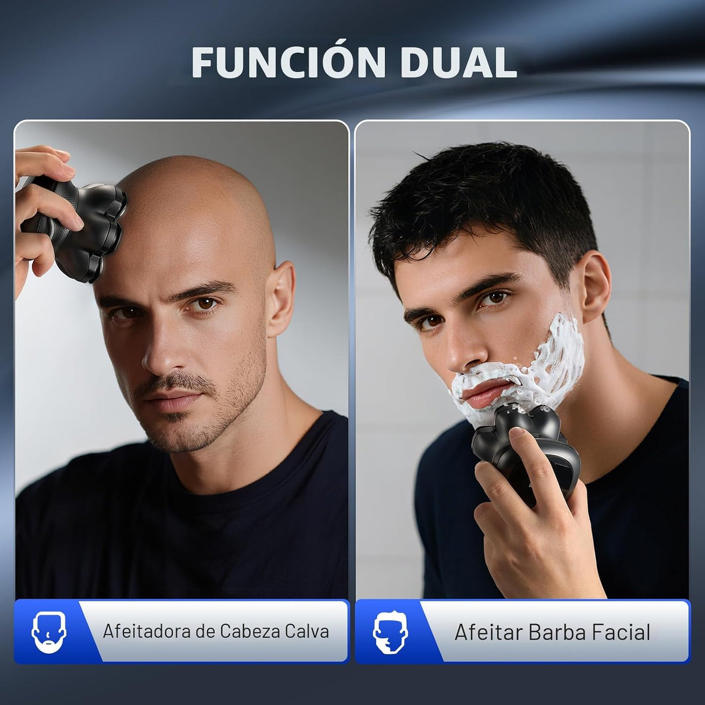 Kensen PRO - Afeitadoras de cabeza 7D para hombres calvos, afeitado...