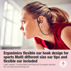 Boean Auriculares Bluetooth, auriculares inalámbricos con 16 horas Bluetooth 5.3, Rosa