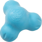 West Paw Zogoflex Tux dispensador interactivo de comida para perro, juguete masticable para perros agresivos, 100% resistencia garantizada, flota, fabricado en EE. UU., L, Agua (Aqua)