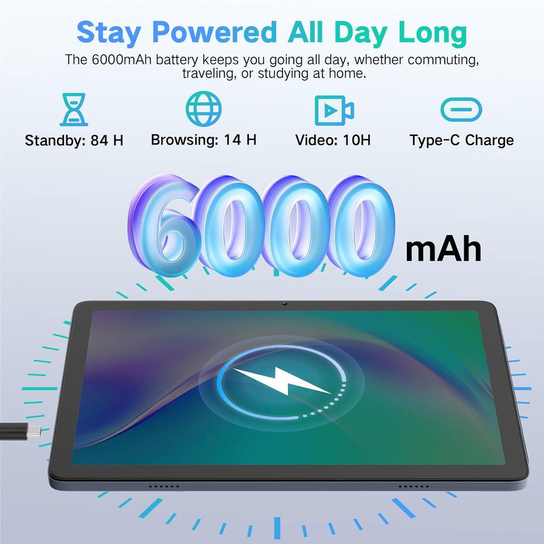 LECTRUS Tablet Android 15 de 10.1 pulgadas con Gemini AI, Octa-Core...