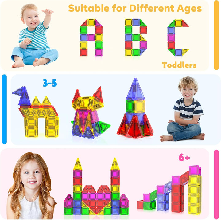 Fichas Magnéticas Juguetes para Niños, 75 Piezas Fichas Magnéticas...