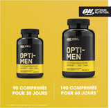 Optimum Nutrition Opti-Men - Tabletas multivitamínicas paquete de 9...