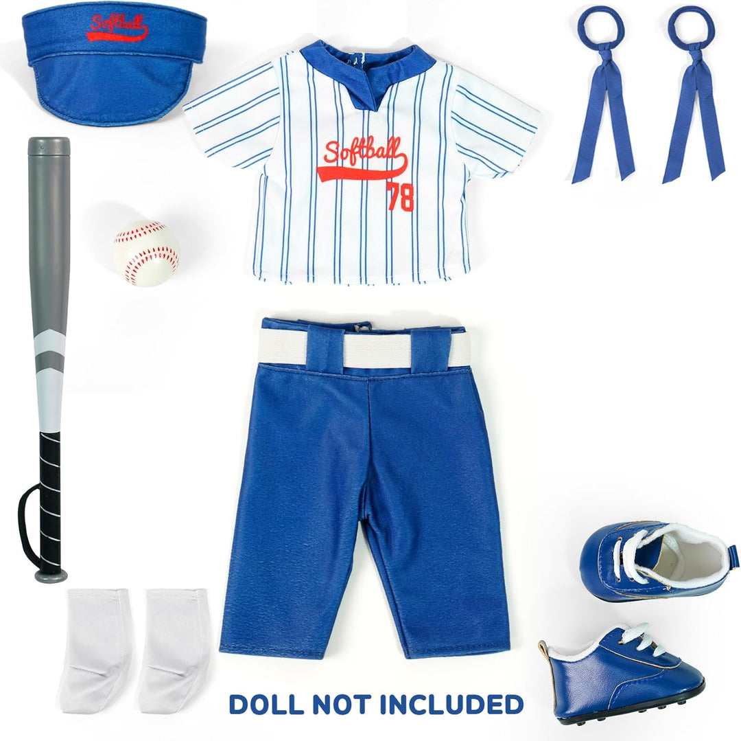 ARTST Uniforme de Sóftbol para Muñeca - Ropa y Accesorios para Muñe...