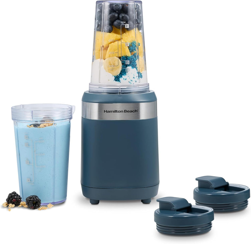 Hamilton Beach Licuadora portátil para batidos con 2 tarros Blend & Go