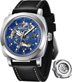 BENYAR Reloj Automático Mecánico de Esqueleto para Hombre de Vestir