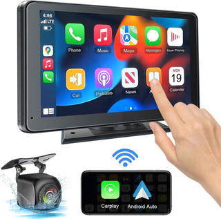 PASLDA Pantalla inalámbrica portátil Apple CarPlay y