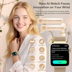 Smartwatch para Mujer 1.9" AMOLED AOD, DA GPT, Cara de reloj IA