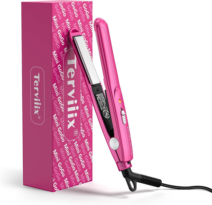Terviiix Mini plancha plana para flequillo con bordes de pelo corto...