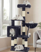 Heybly Árbol para gatos con juguete, torre de gato de 43.3 pulgadas para