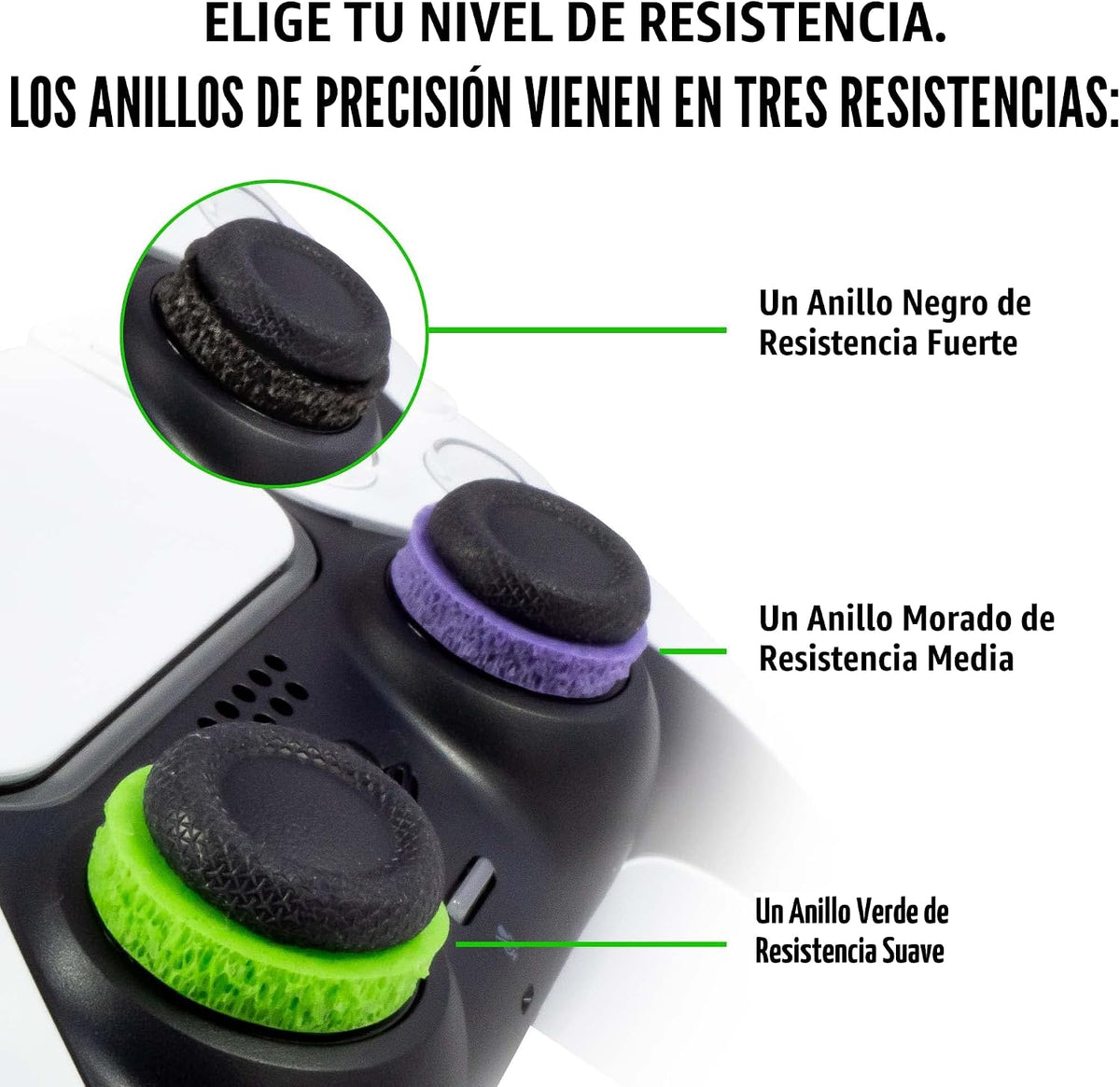 Kit de Aumento de Aim KontrolFreek para Control de Xbox One y Xbox Series X | Incluye Palancas de Rendimiento y Anillos de Precisión | Edición Galaxy