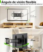 USX MOUNT Soporte de pared de TV de movimiento completo resistente para televisores de 60 a 120 pulgadas, soporta 220 libras, soporte de pared de extensión de 28 pulgadas