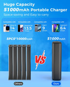 Cargador portátil de carga rápida de 51000mAh Banco de energía
