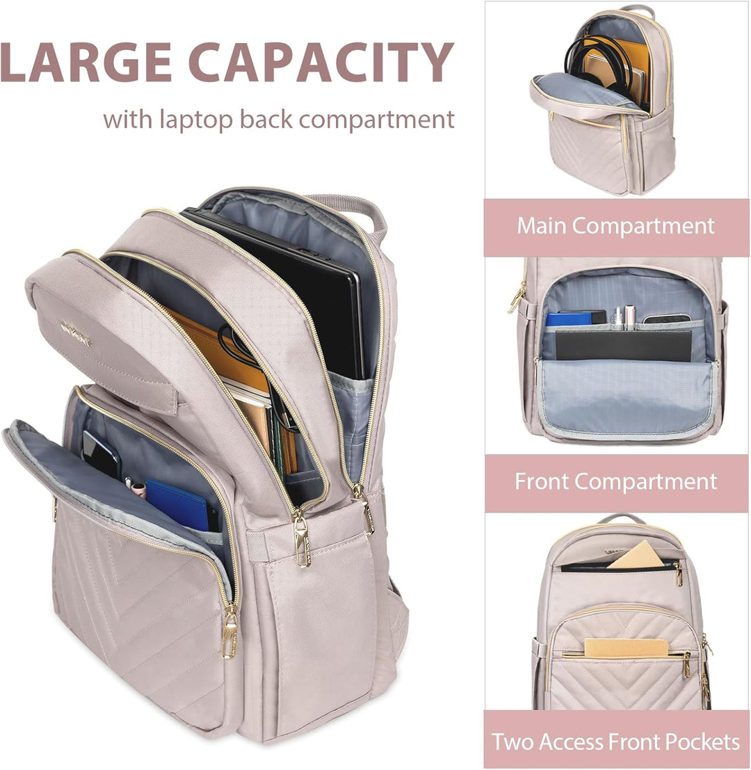 VANKEAN Mochila para laptop de 17.3 pulgadas para mujer, bolsa de t...