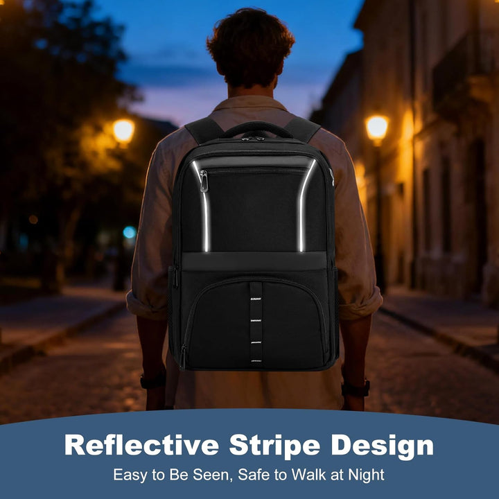 Mochila ligera para laptop, se adapta a mochila delgada de 17.3 pul...