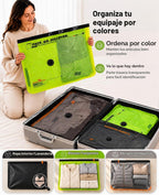 Vacbird Bolsas de vacío codificadas por colores para viajes con bomba