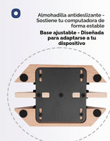 Soporte Nuvograin para Laptop Doble con 2 Ranuras, Soporte Vertical...