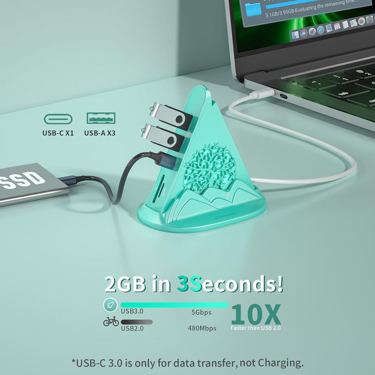 JoyReken, C8-JR-HBTRE8GN-BS, hub USB
