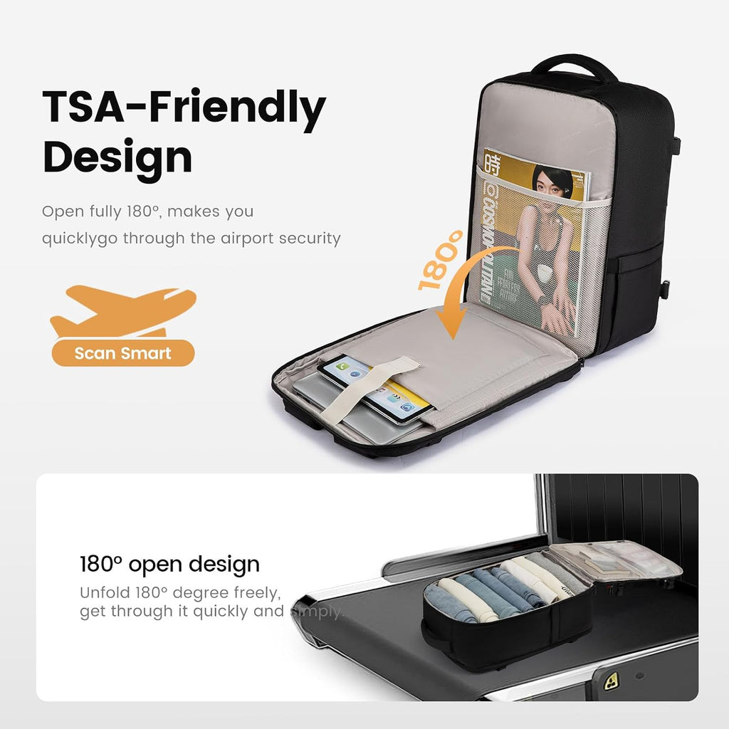LOVEVOOK Mochila de viaje de 40L para hombres - Mochila de transporte