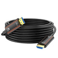 Cable HDMI de fibra óptica de 50 pies, 8K largo HDMI 2.1 cable 48Gbps ultra alta velocidad compatible 8K @60Hz 4K @240Hz dinámico HDR/eARC/HDCP 2.2 y 2.3/3D compatible con PS5 PS4 Xbox HDTV