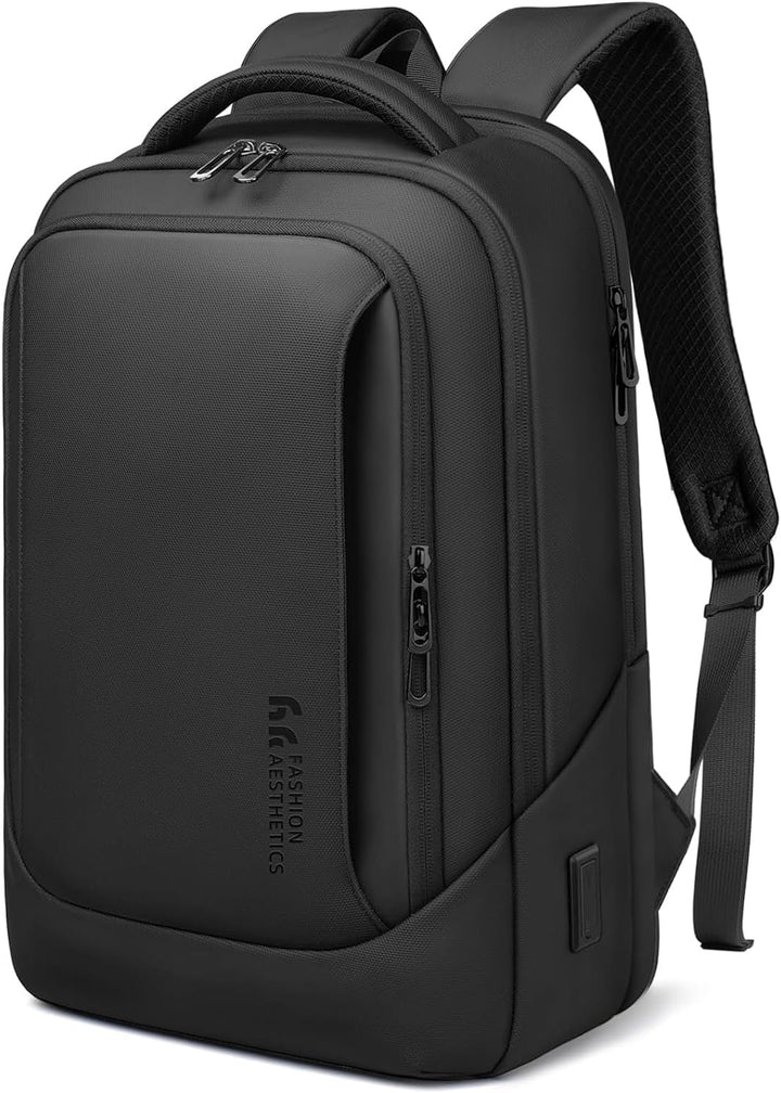 hk Mochila para laptop para hombre con puerto de carga USB resisten...