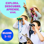 Prismáticos para niños de 3 a 12 años, 8 x 21 pulgadas