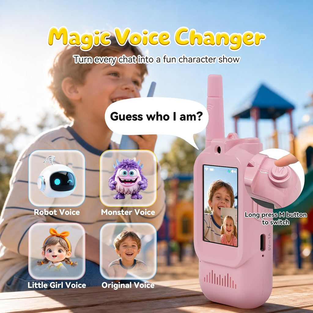 Retevis EZTalk 90 Walkie Talkies de video para niños, juguetes para niños