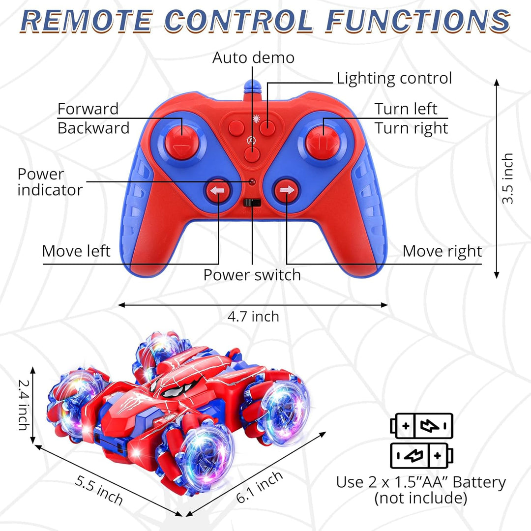 Punieayi - Coche de control remoto Spider, autos RC de 2.4 GHz con...