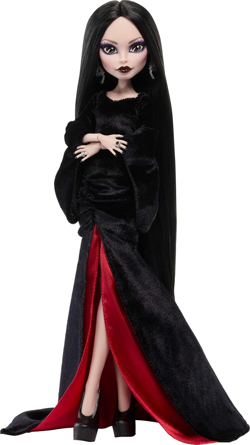 Monster High x Muñeca del miércoles, Morticia Addams coleccionable...