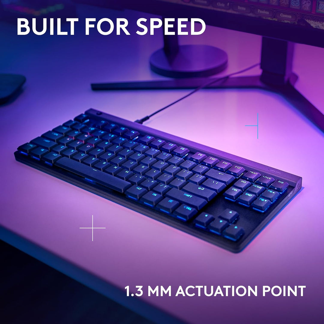 Logitech G515 TKL, teclado gaming con cable de perfil bajo, totalme...