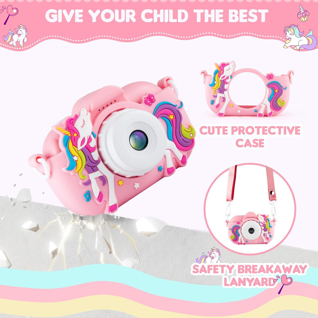 Cámara para niños para niñas de 3 a 5 años, regalos, cámara digital...
