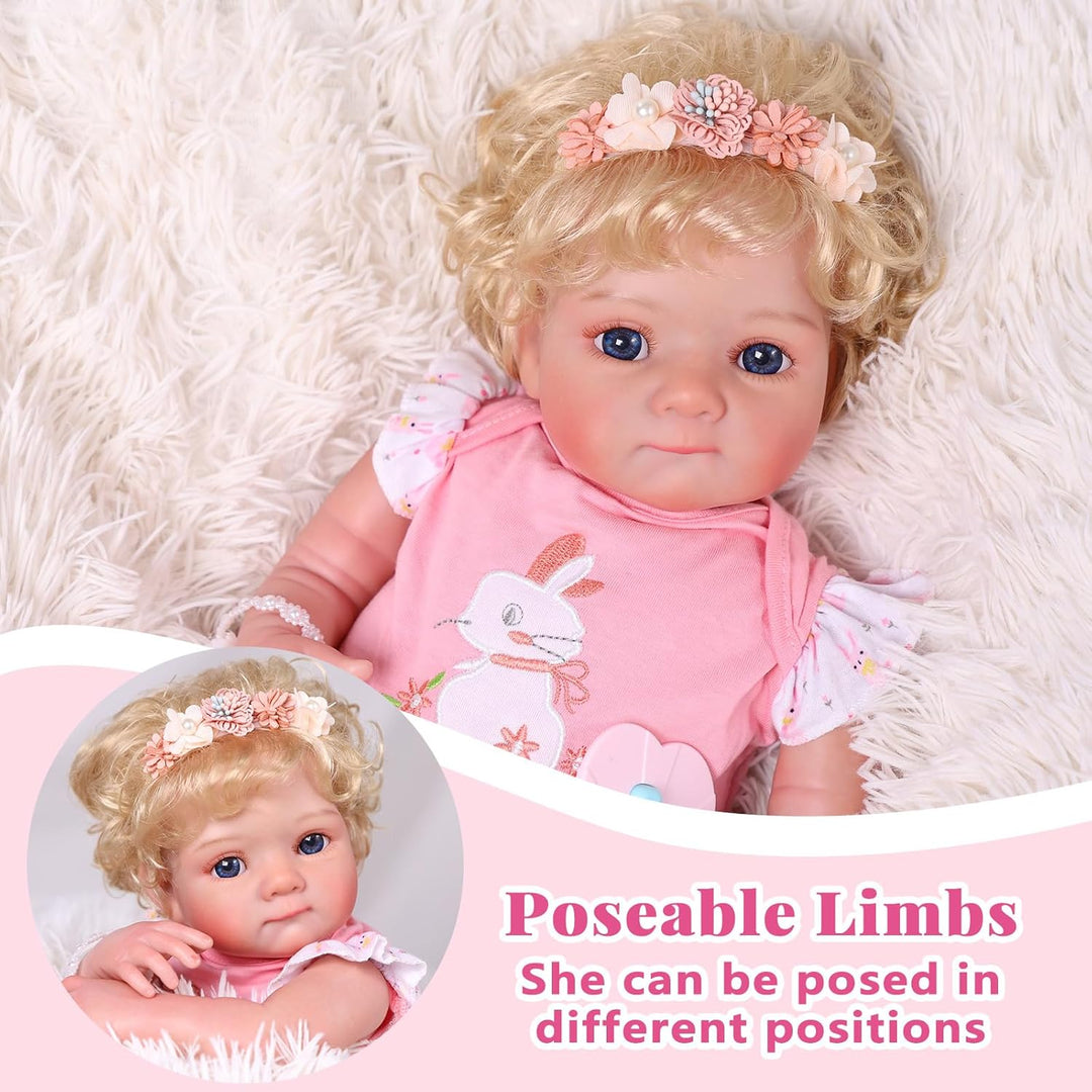 BABESIDE Muñecas Reborn con moisés JUSS001QQWA-TC-88 0128
