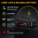 MIGHTIGER Inflador de neumáticos de 20 V, mini compresor de aire in...
