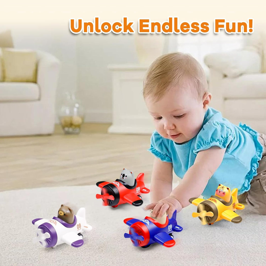 Juguetes de avión Press and Go para niños pequeños de 1 a