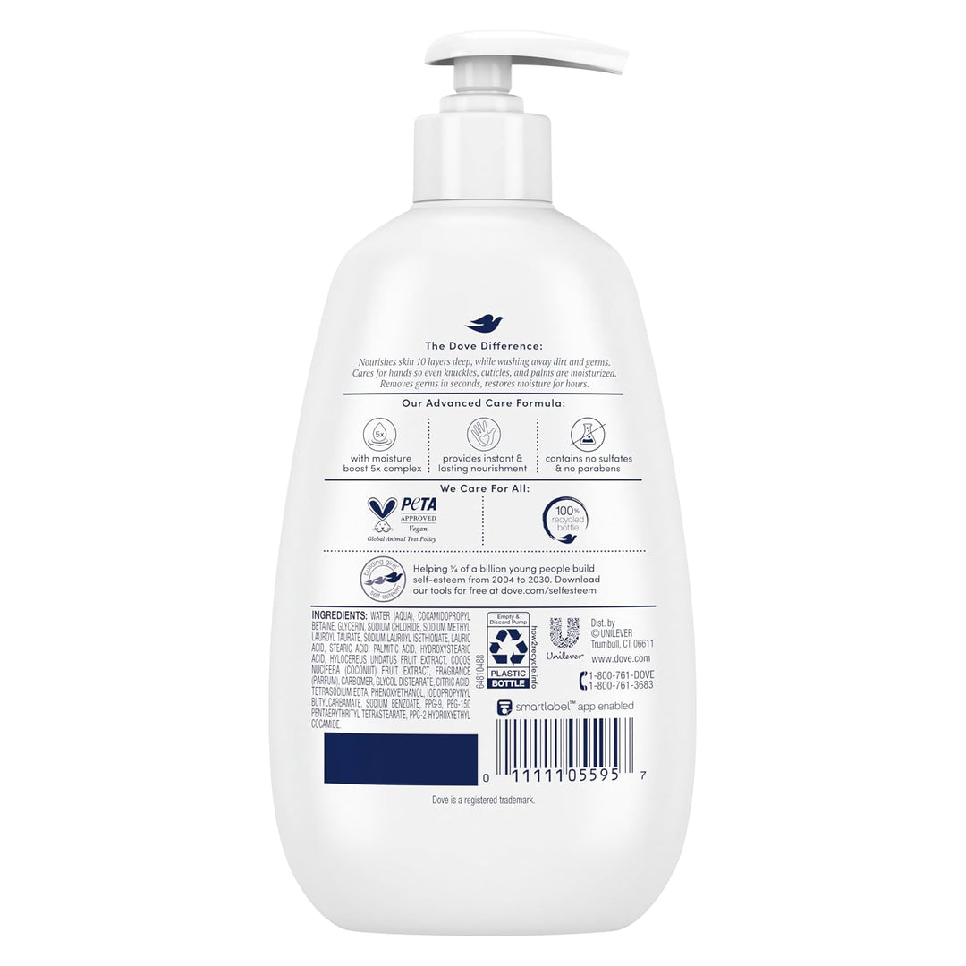Dove Advanced Care - Lavar a mano, 4 unidades para lavar eficazment...