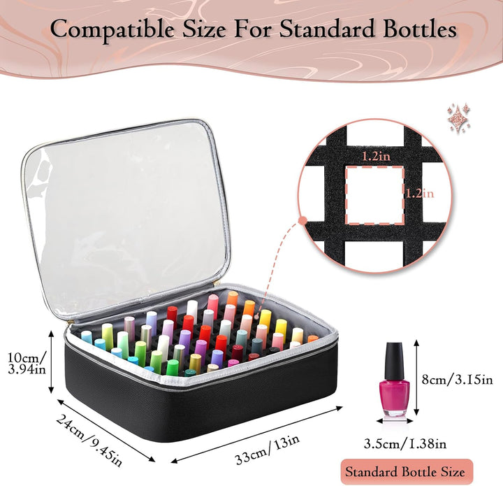 YOREPEK Estuche extra grande para esmalte de uñas, con capacidad pa...