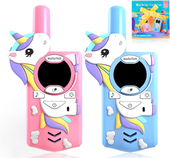 Juguetes para niñas de 3 a 12 años, walkie talkies para niños para...