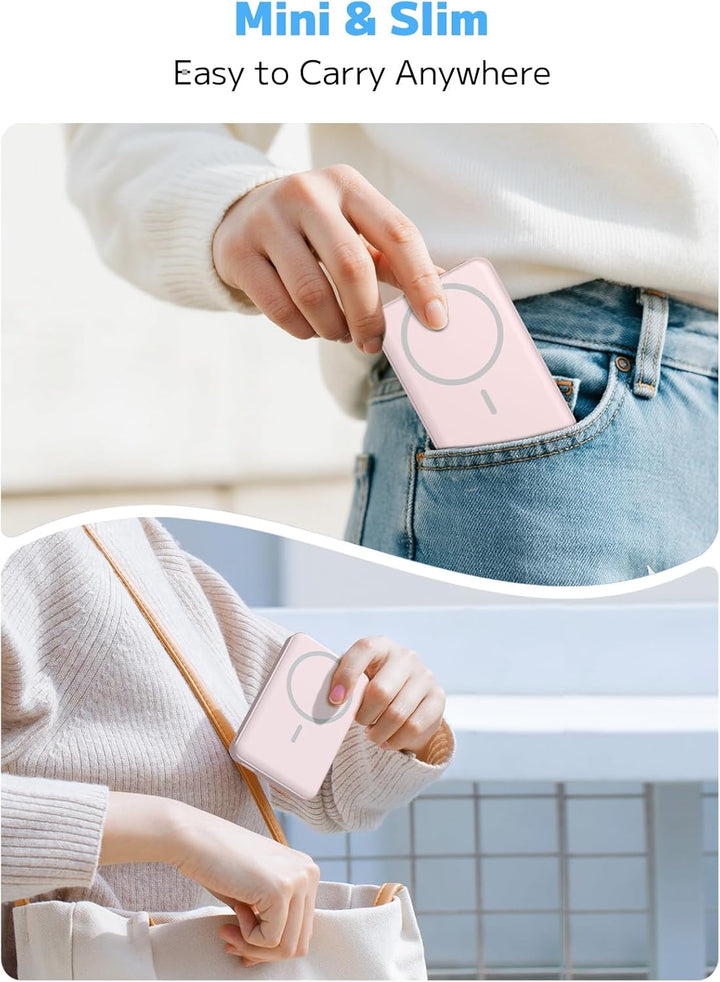 golioklsy para Magsafe Cargador Portátil, Batería Externa de 10000...