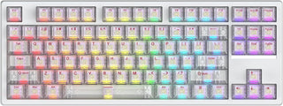IROK Teclado mecánico con cable FE87 V2, doble tasa de sondeo de 8...