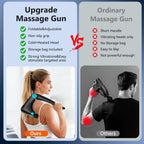 Pistola de masaje plegable de calor y frío, 9 velocidades, 10 cabezales, masajeadores de percusión de mano, inalámbrico, portátil, eléctrico, para aliviar el dolor muscular, regalos para hombres, mujeres y papá