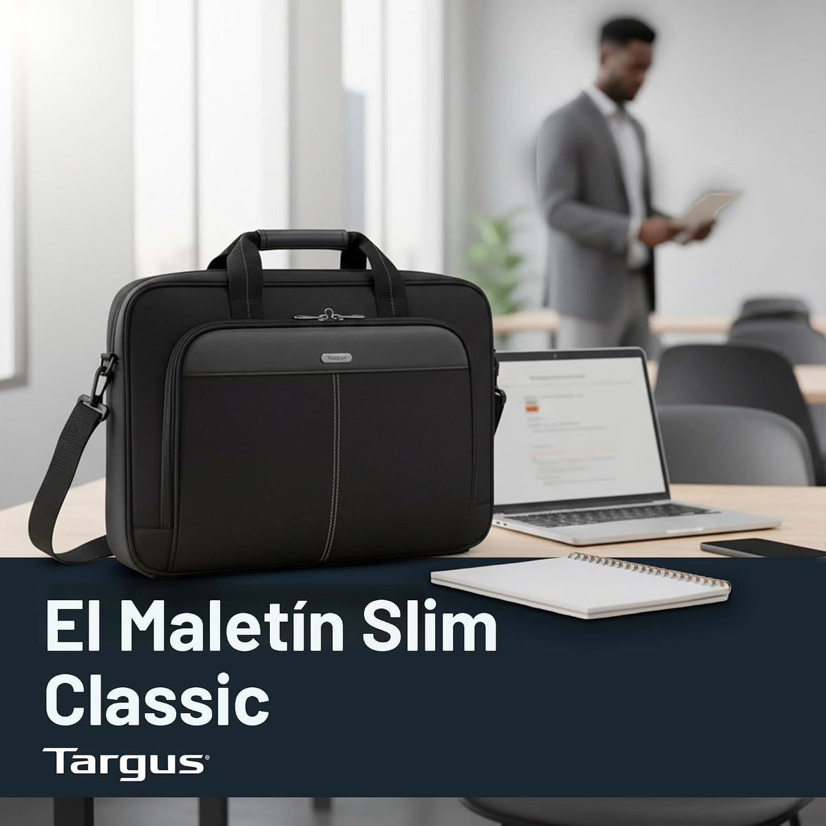Targus Maletín delgado y ligero para portátil de 15 a 16 pulgadas,...