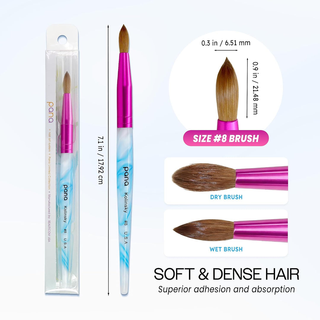 PANA USA \u2013 Pincel para uñas acrílicas, con cerdas de pelo de K...