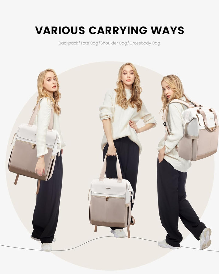 LOVEVOOK Mochila para laptop para mujeres, mochila de trabajo conve...