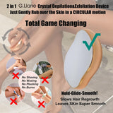 G.Liane Depilación de cristal, removedor de pelo de cristal sin dol...